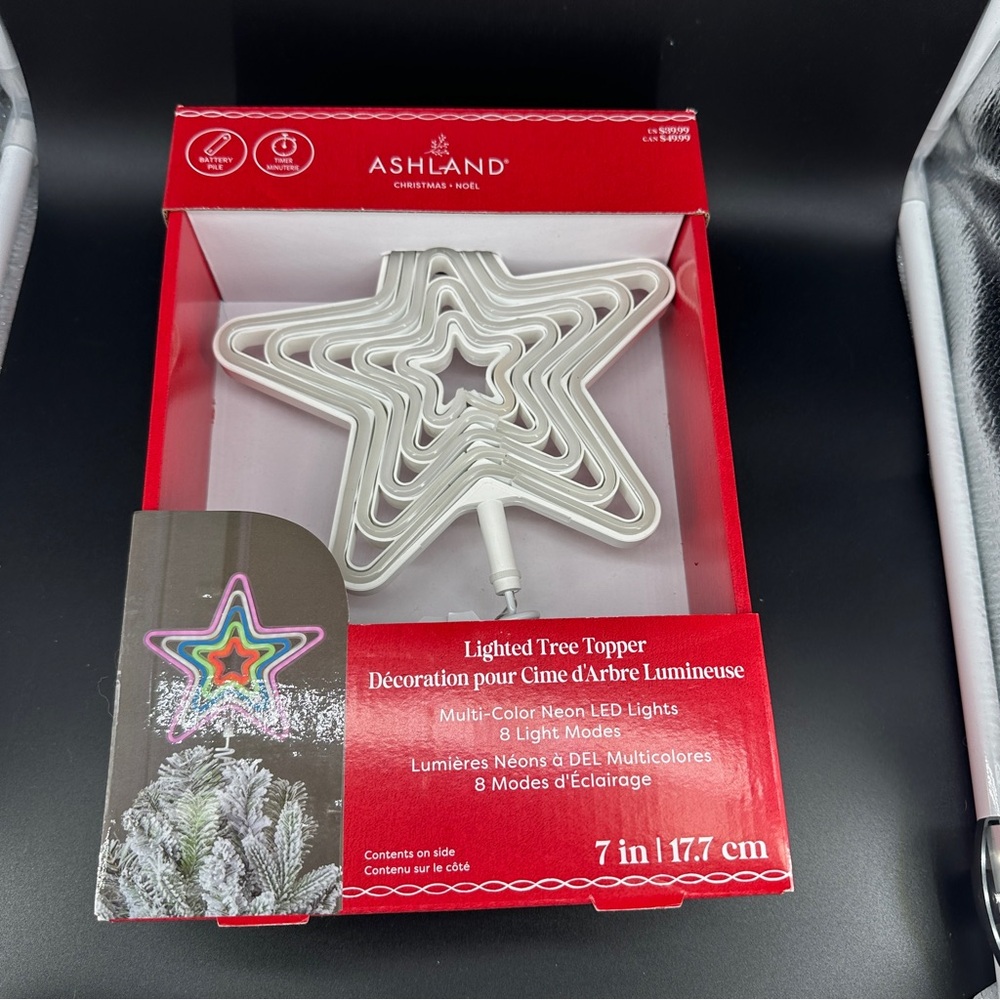 Ashland Neon LED Star Tree Topper
